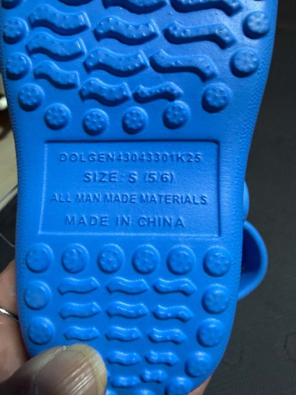 Blue Clog Shoes Size S (5/6) - Picture 5 of 5